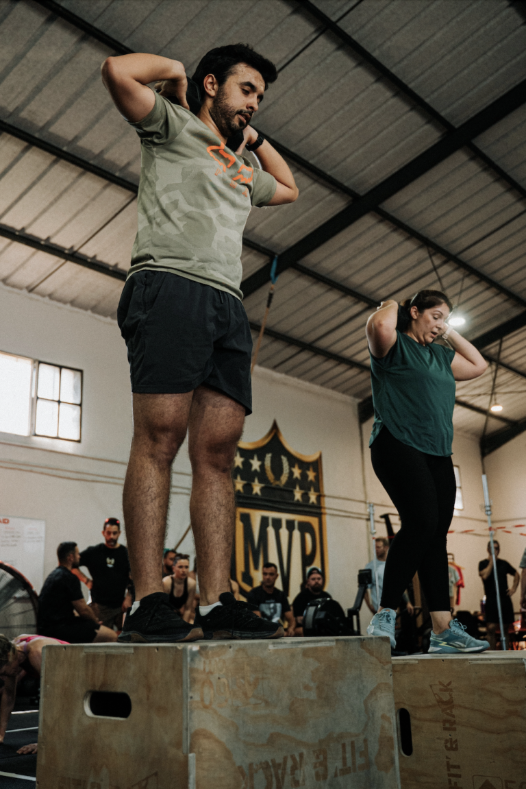 Adhérents CrossFit MVP à l'entraînement